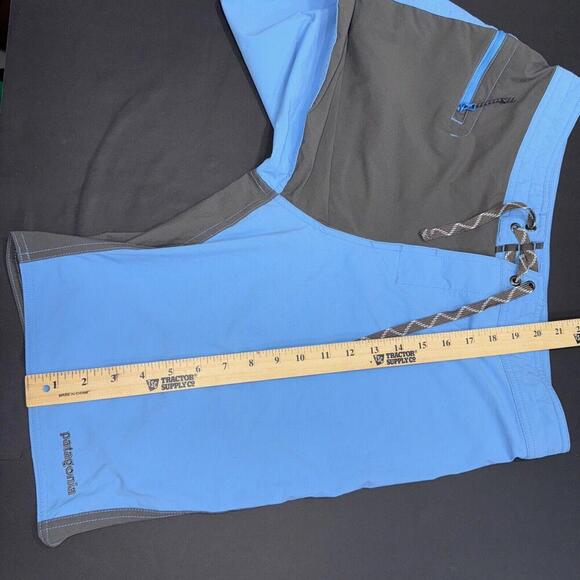 Patagonia Men's Stretch Wavefarer Swim Board Preppy Outdoor Shorts 32 Blue Gray - Picture 6 of 14